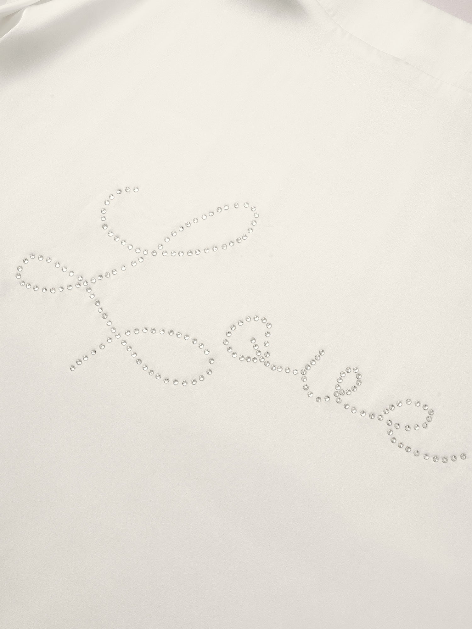 Solid Rhinestone Flutter Sleeve Belted Robe