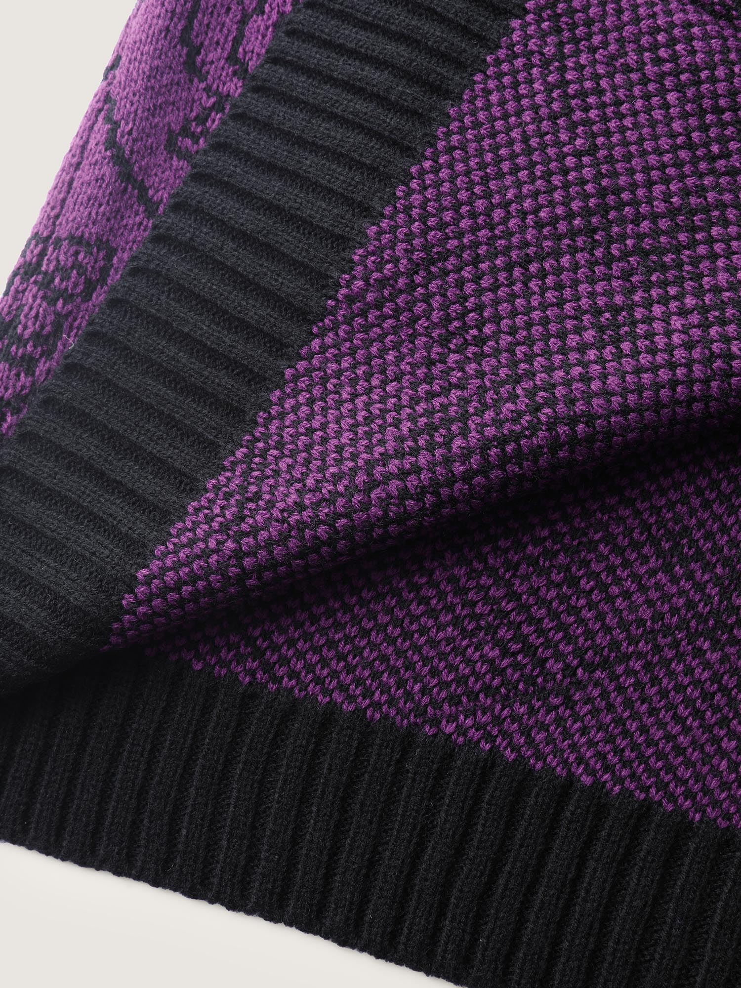 Floral Pattern Scalloped Collar Knit Cardigan