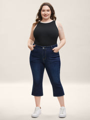 Skinny-Fit Cropped Mid-Rise Jeans