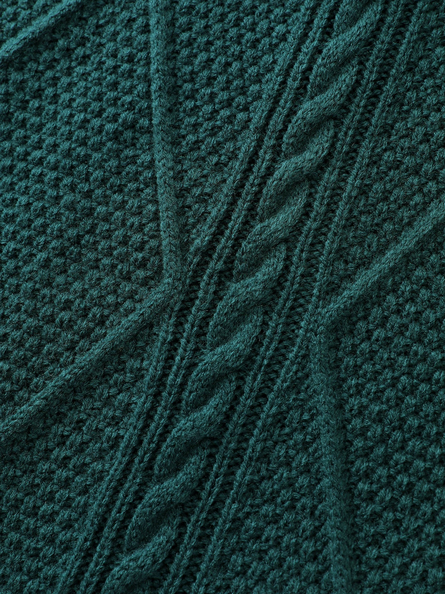 Twisted Pattern Textured Midi Sweater Dress