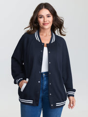 Supersoft Color Contrast Bomber Jacket