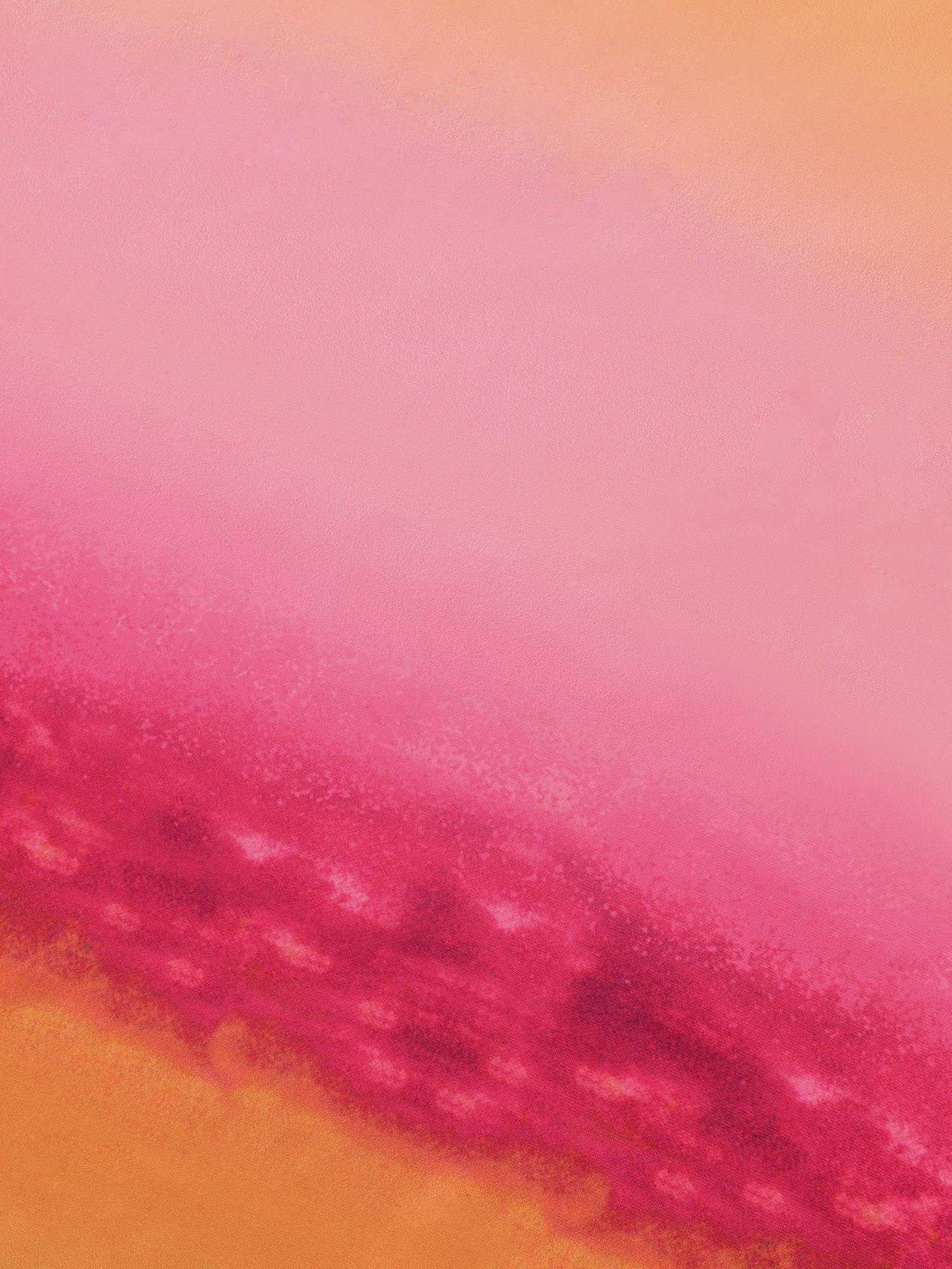 Ombre Ruffle Sleeve Asymmetrical Hem Kimono