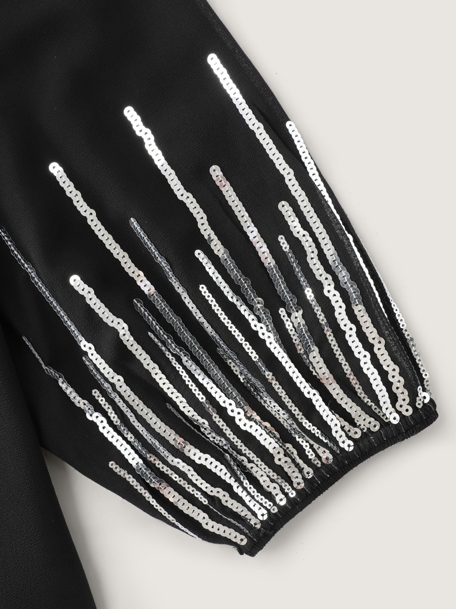 Sequin Embroidery Pockets Belted Midi Dress