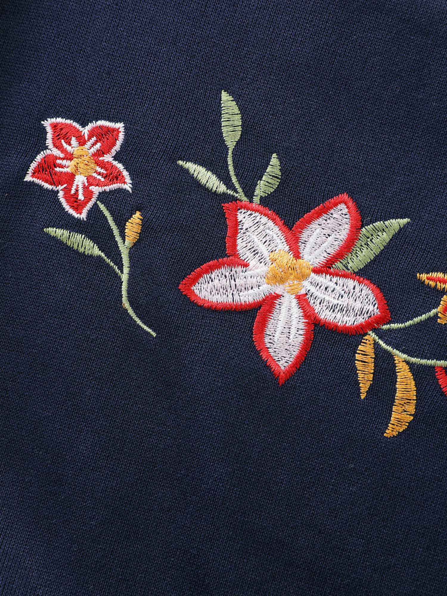 Floral Embroidered Stretchy Adjustable Mini Dress