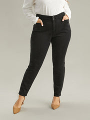 Seam Detail Skinny Pocket Jeans