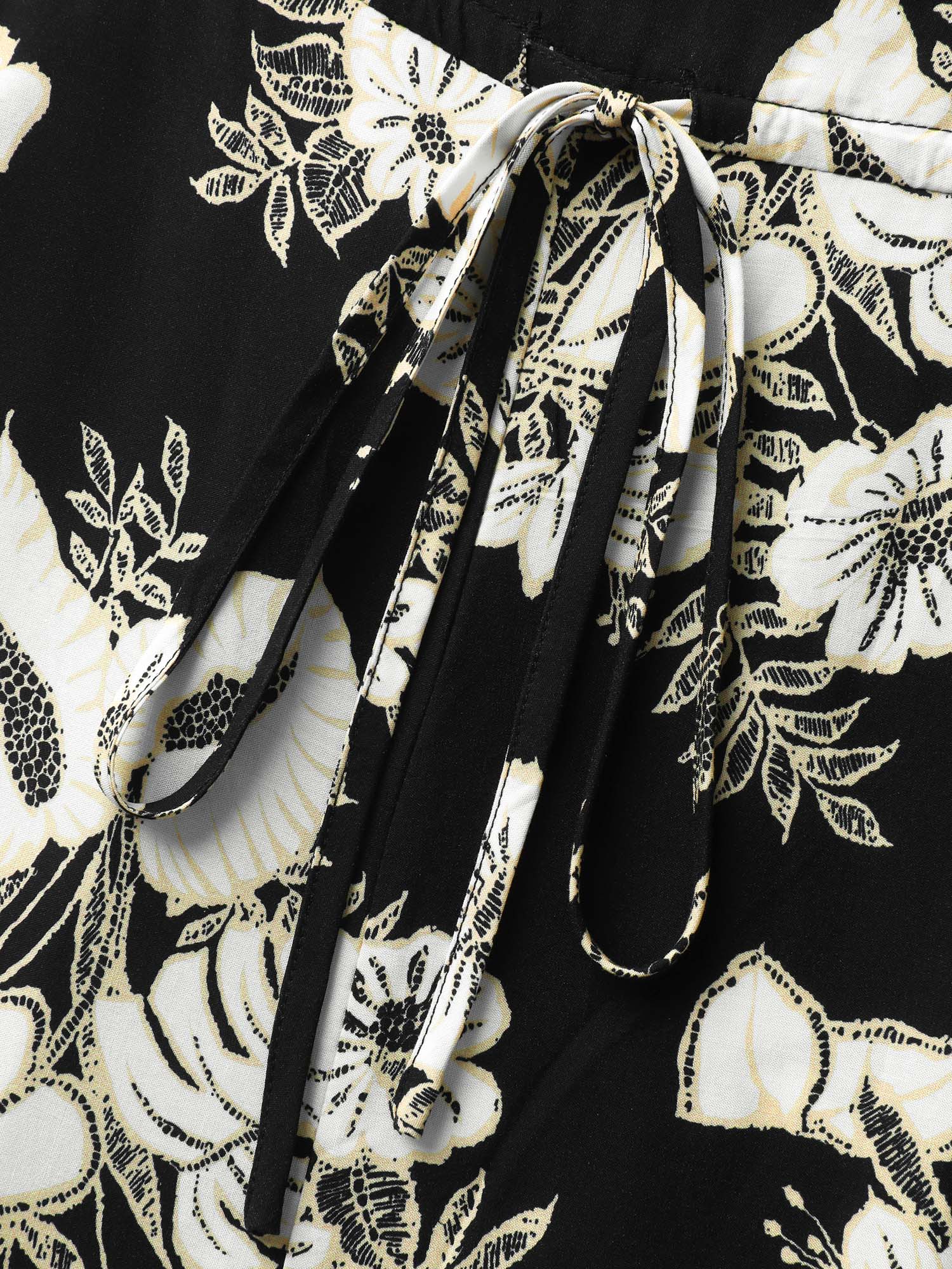 Boho Floral Cami Pockets Jumpsuit