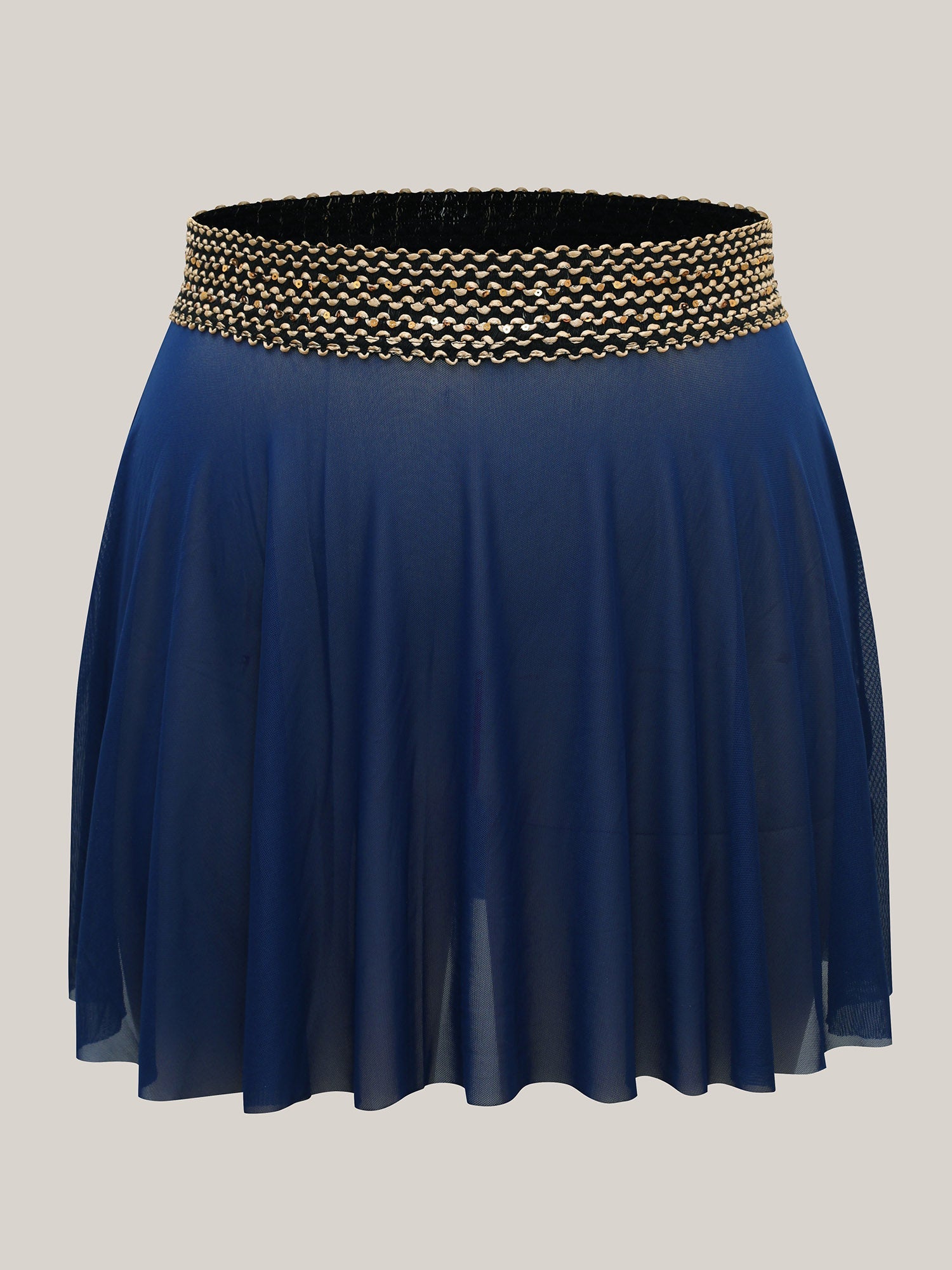 2-in-1 Embroidered Surplice Swim Dress