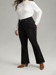 Flare Leg High Rise Full Length Jeans