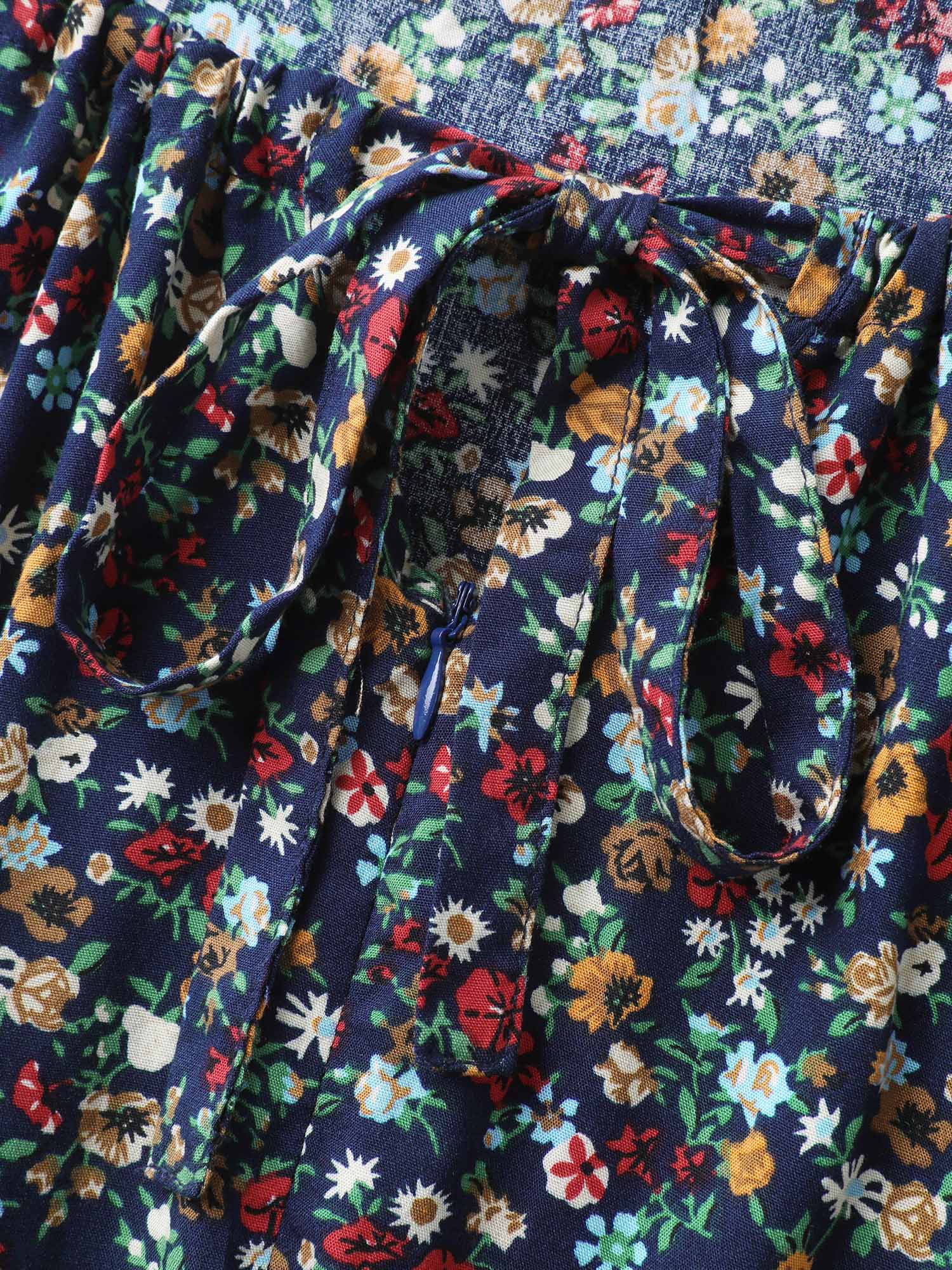 Floral Print Shirred Waist Cami Jumpsuit