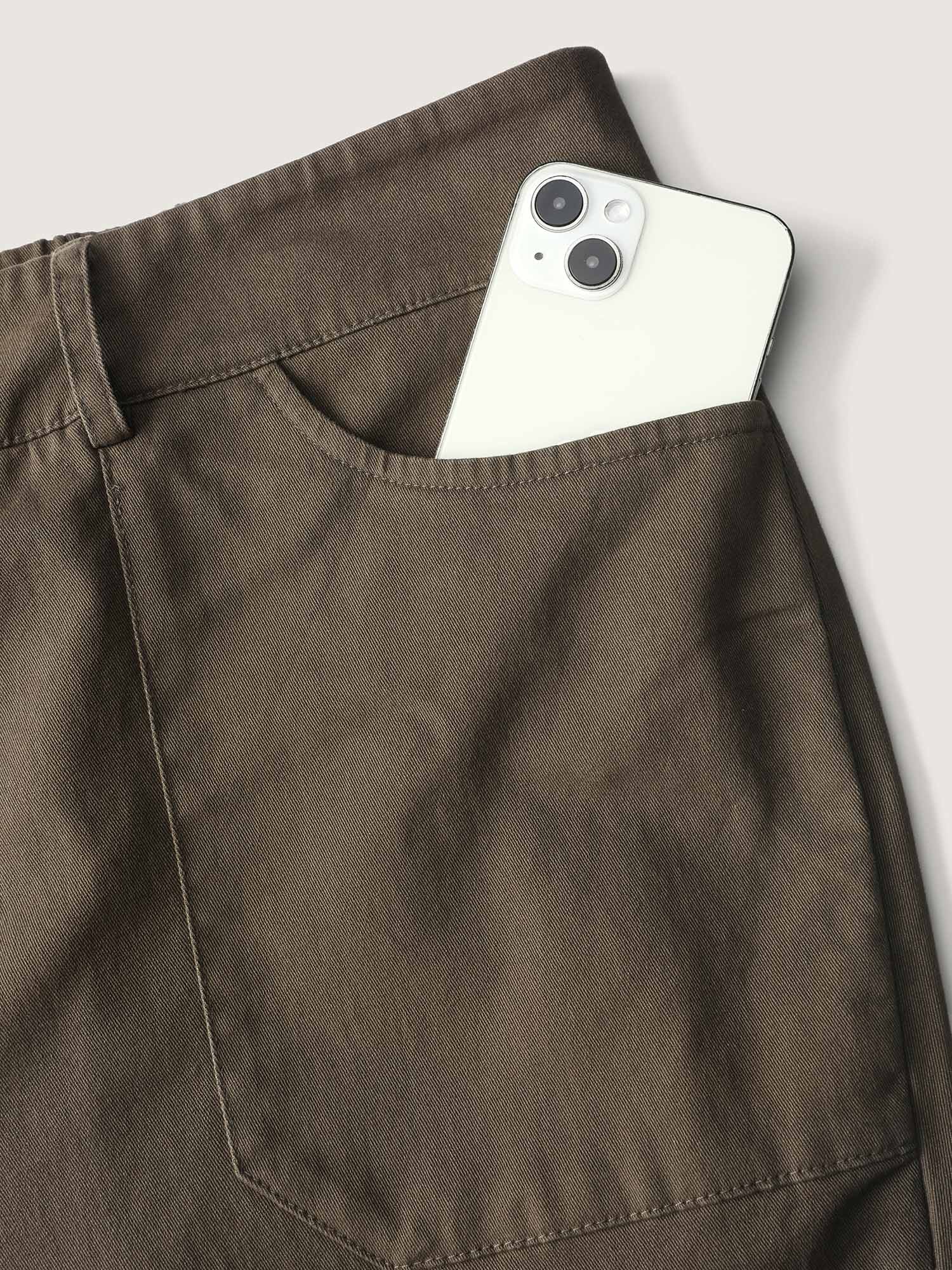 Sculpted Pockets Straight-Leg Pants