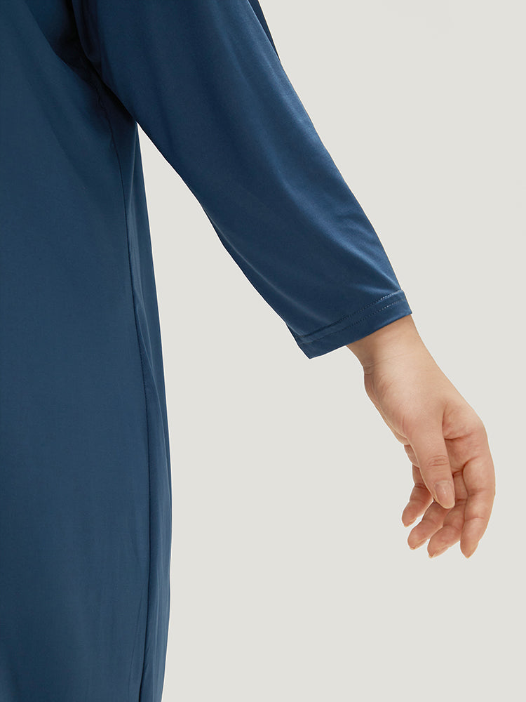 Supersoft Essentials Plain Lace Patchwork Open Front Kimono