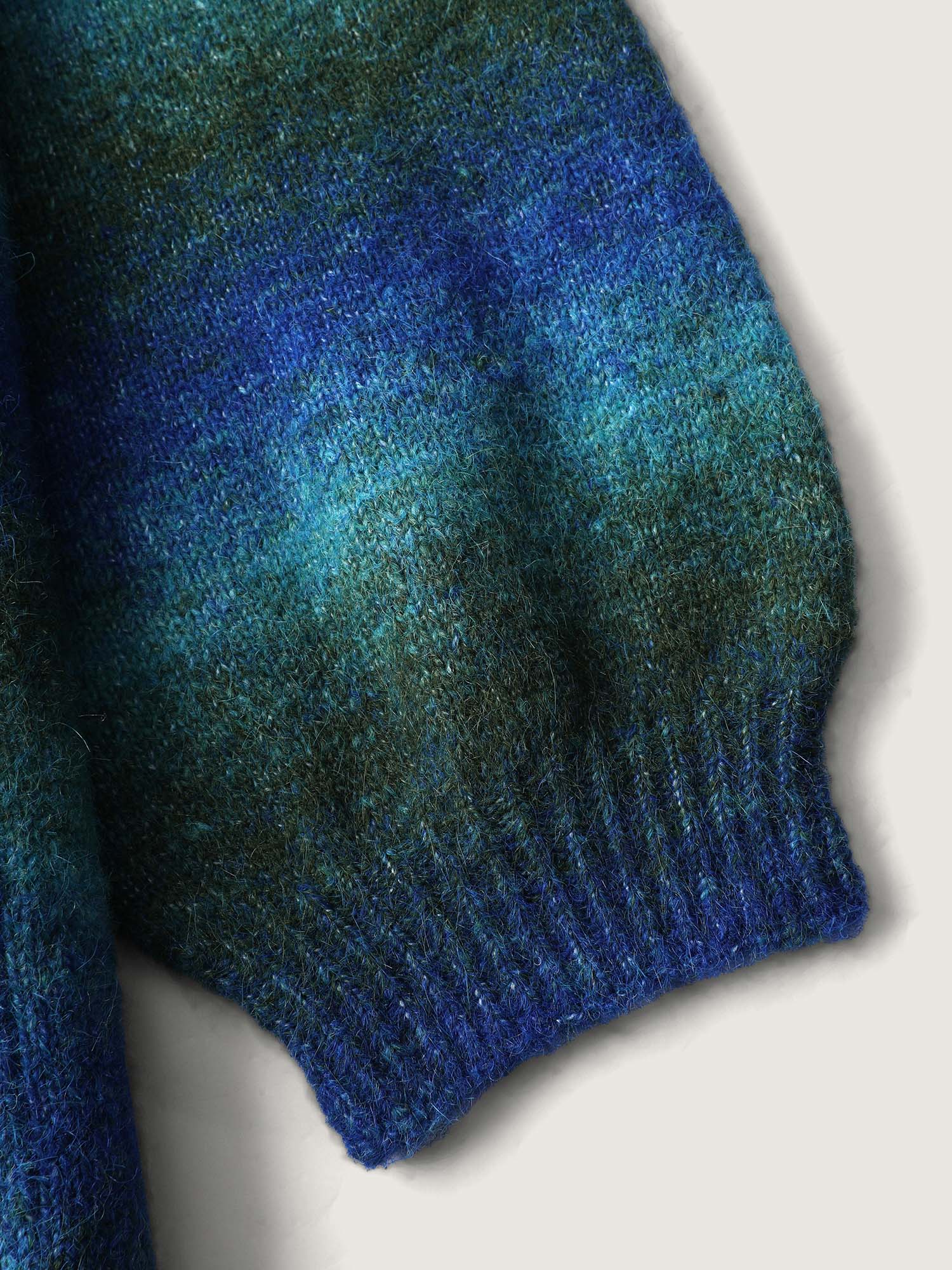 Heather Pockets Open-Front Knit Cardigan