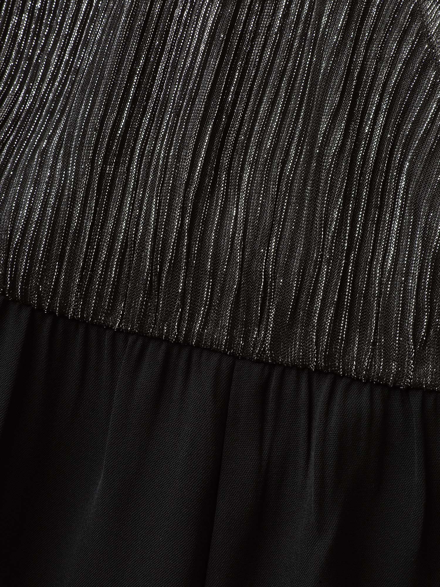 Shimmery Bow Back Tie Contrast Jumpsuit