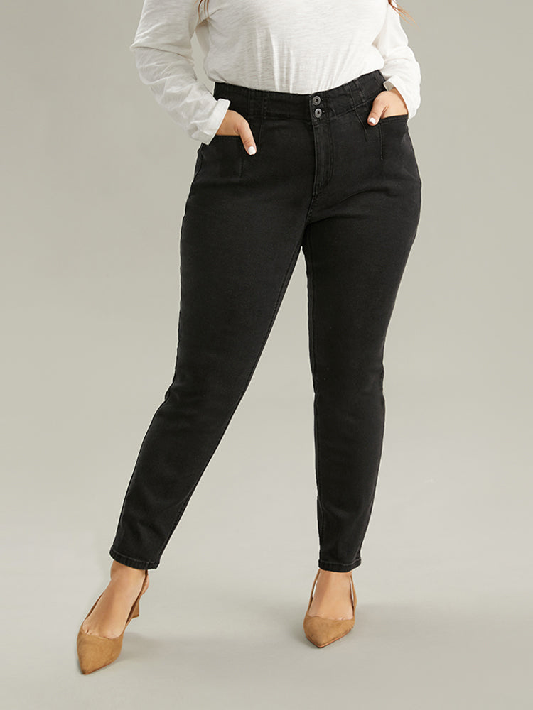 Seam Detail Skinny Pocket Jeans