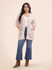 Heather Drop Shoulder Pocket Cardigan