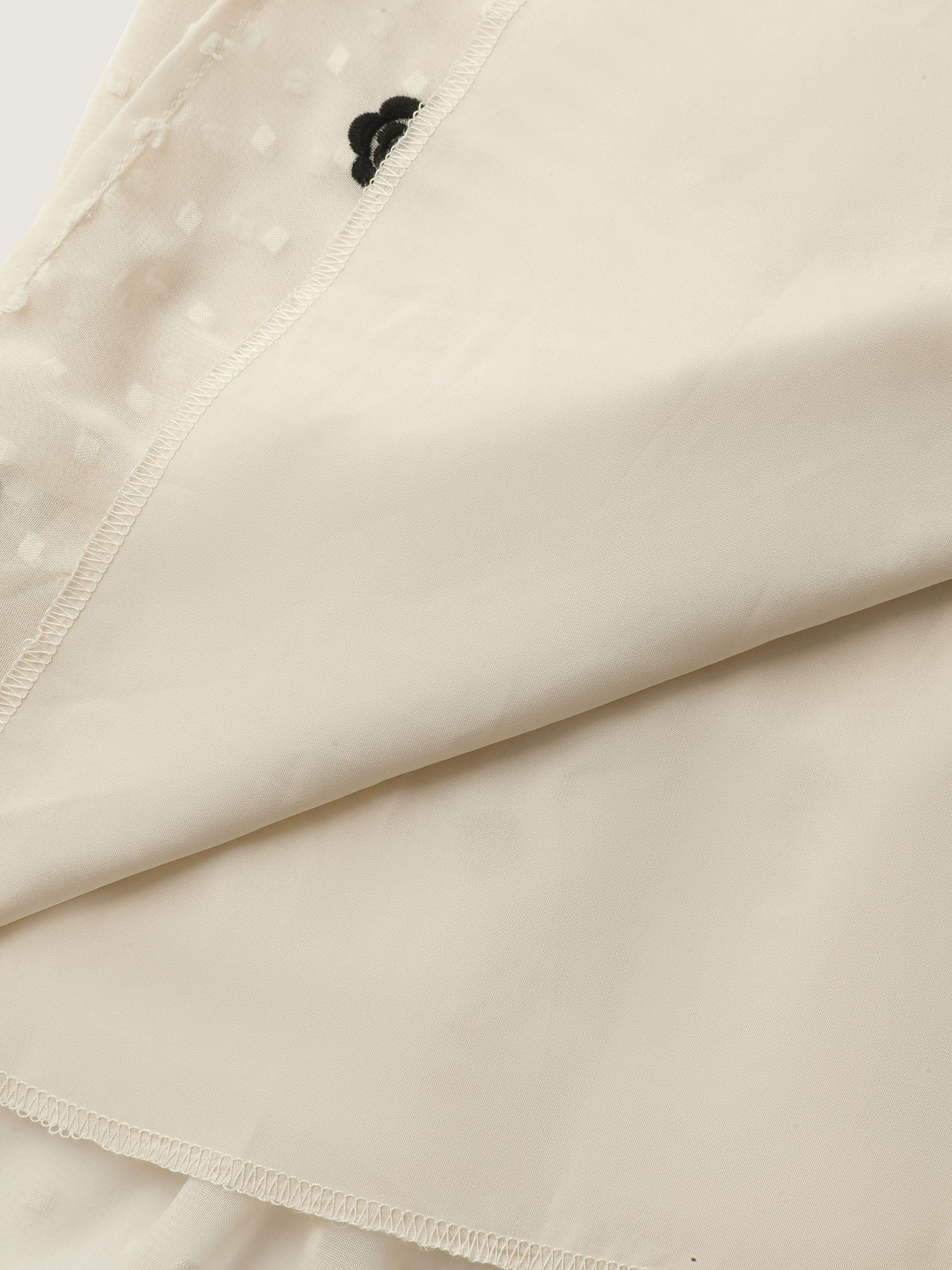 Sheer Textured Ruffled Hem Midi Dress