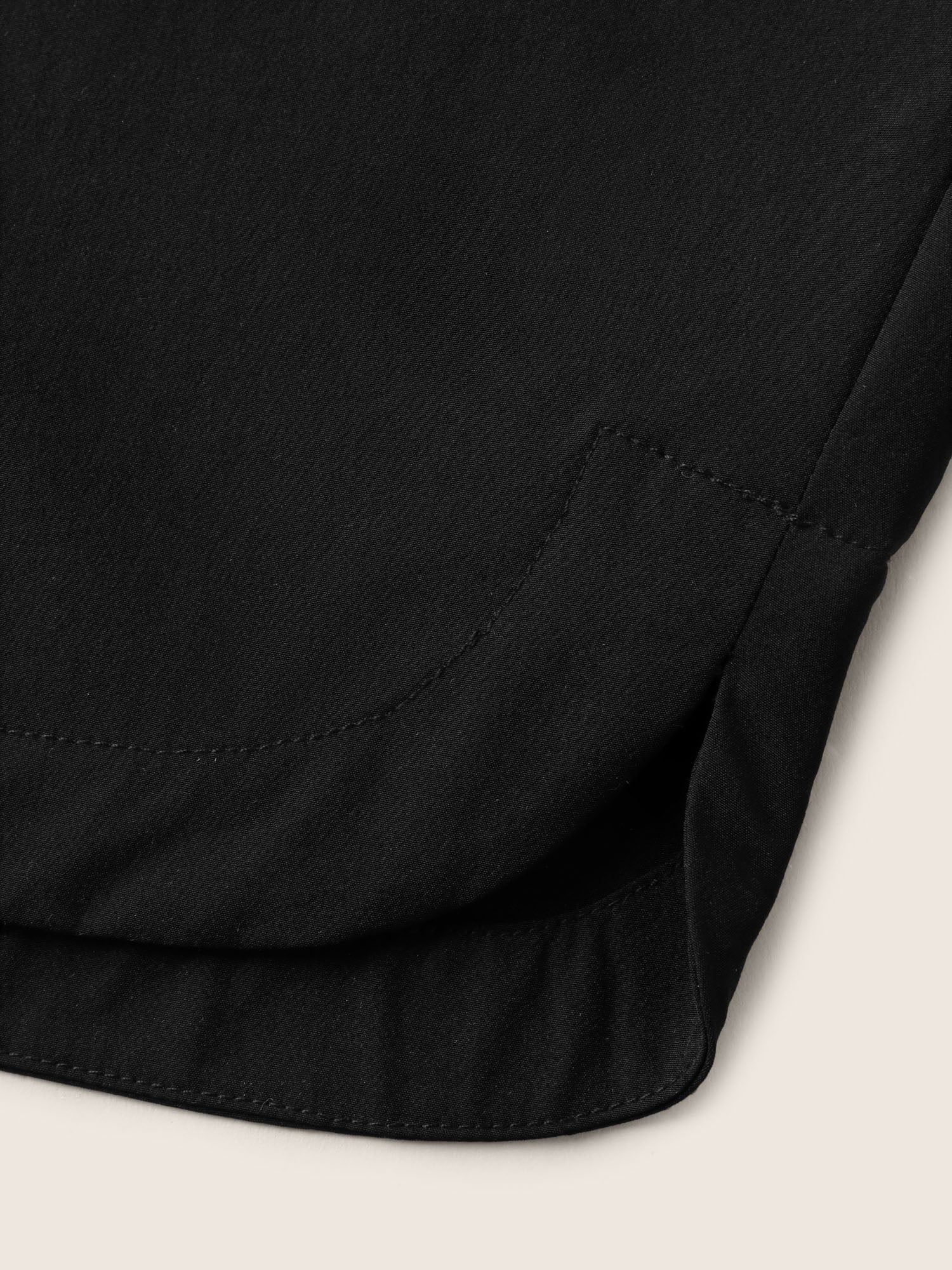 Shirred Waist Tie Straight-Leg Crop Pants