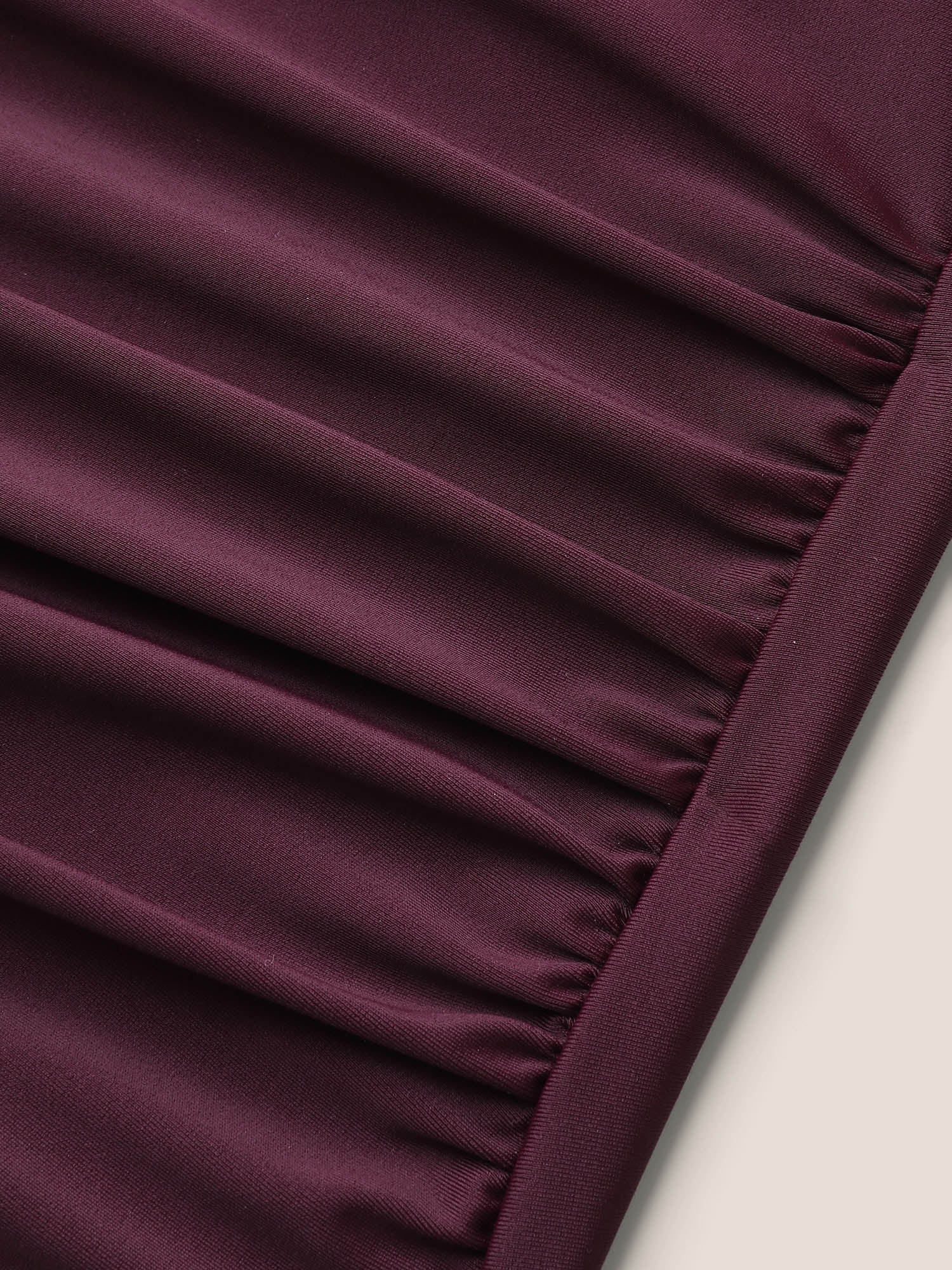 Ruffled Trim Ruched One-Piece Swimsuit