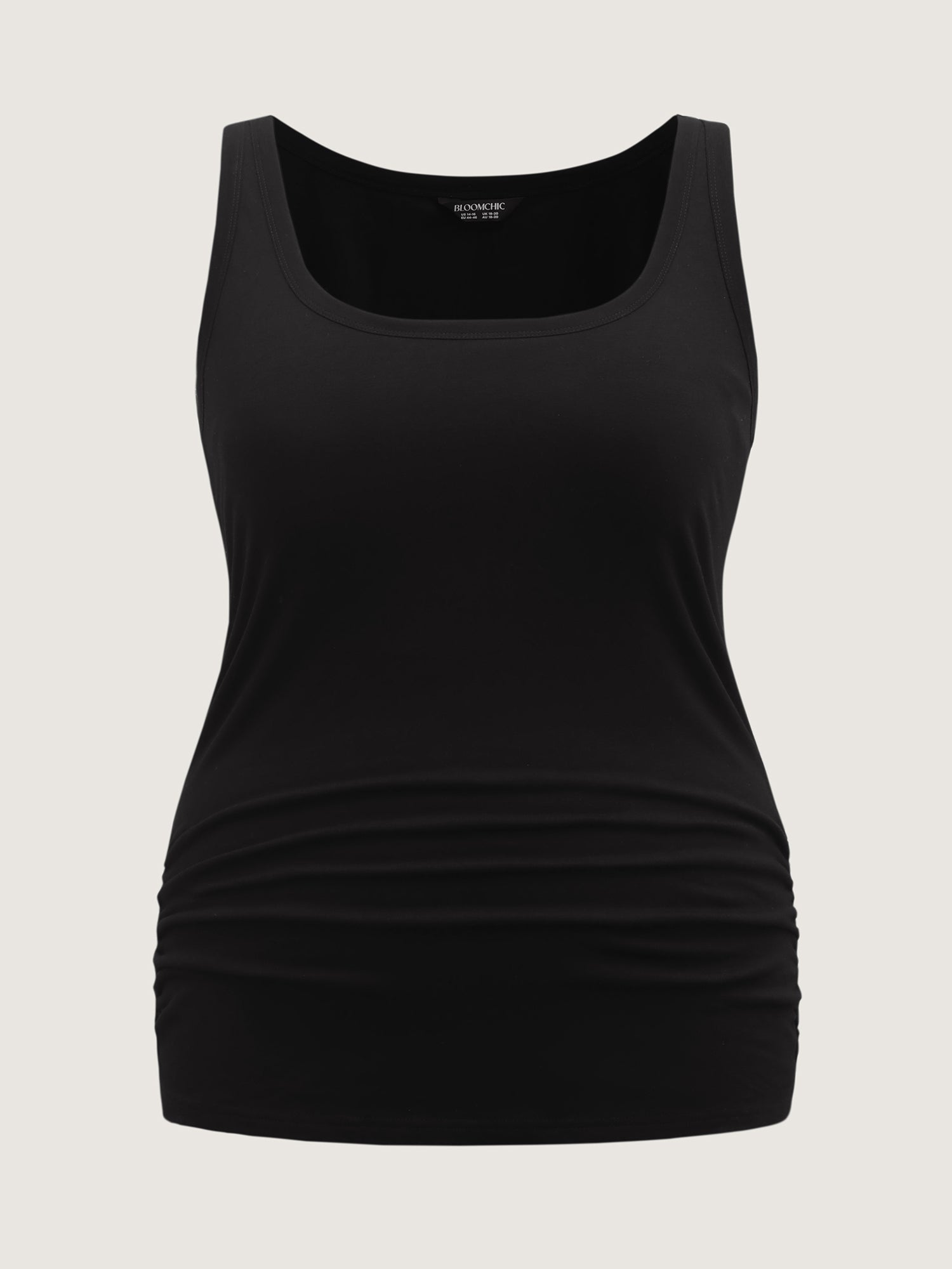 Supportive Bra Pleated Fitted Tank Top