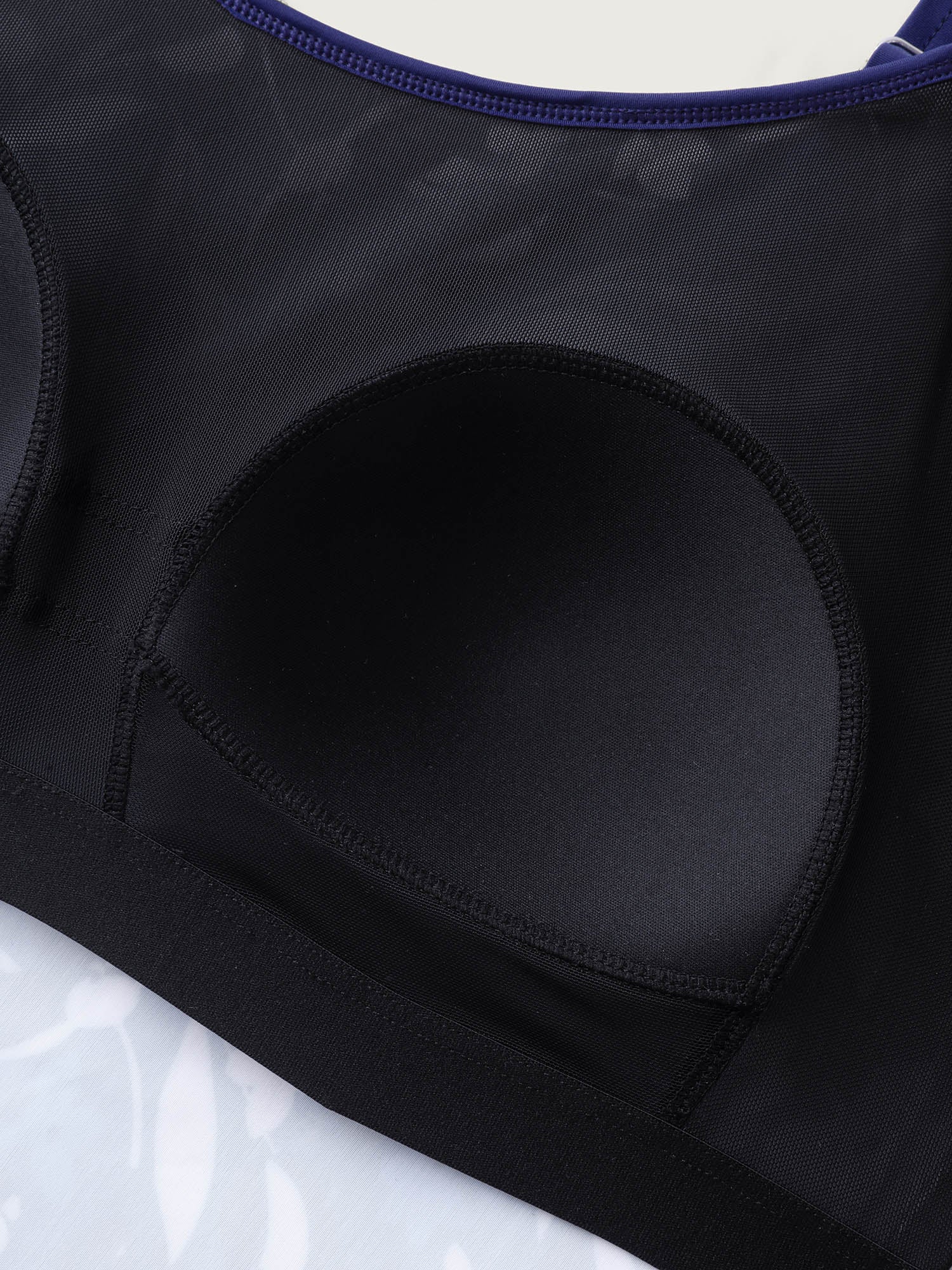 Floral Contrast One-Piece Swimsuit