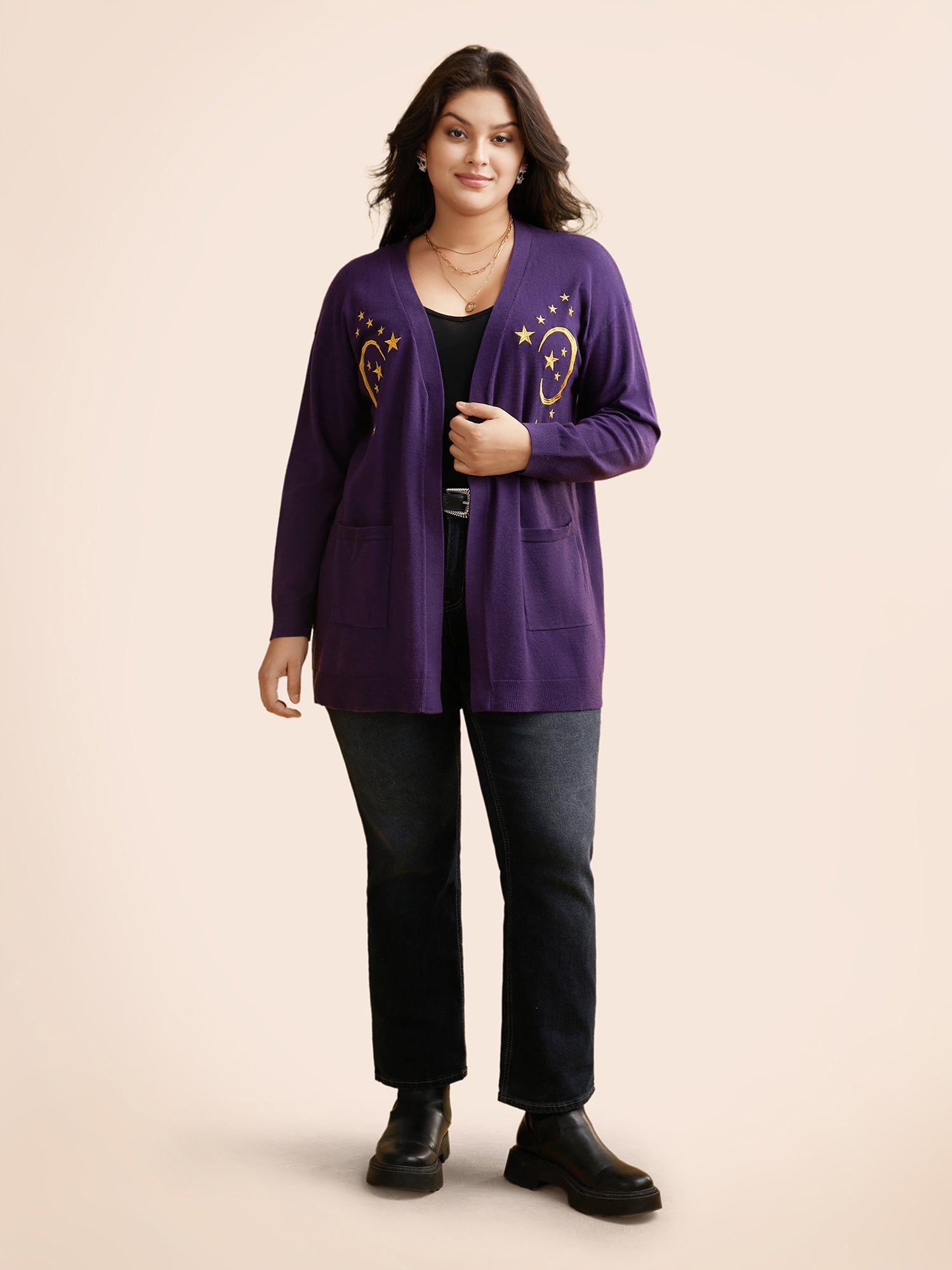 Supersoft Essentials Celestial Embroidered Cardigan