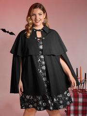 Halloween Gothic Stretchy Cloak Jacket
