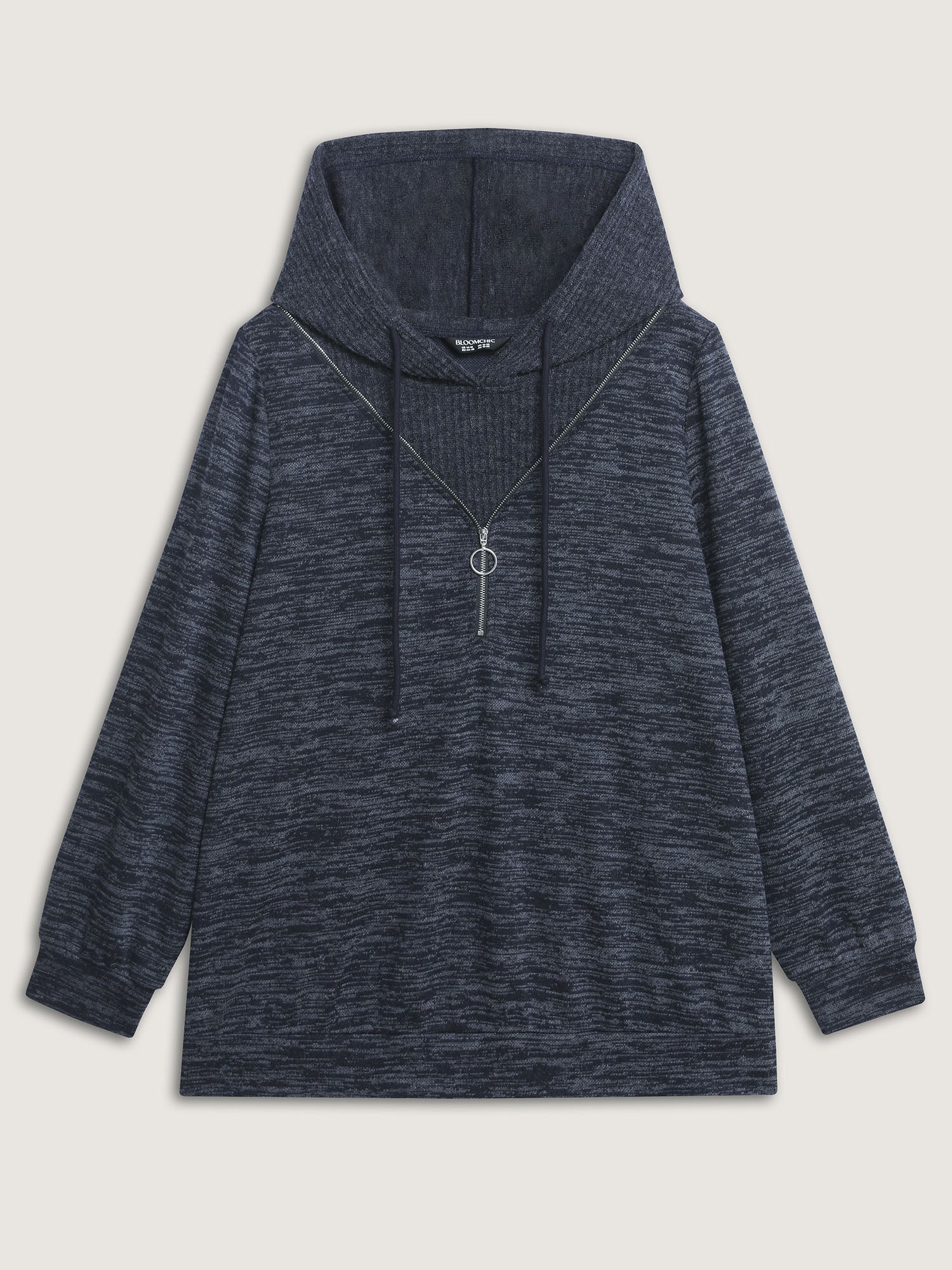 2-in-1 Heather Half-Zipper Hoodie