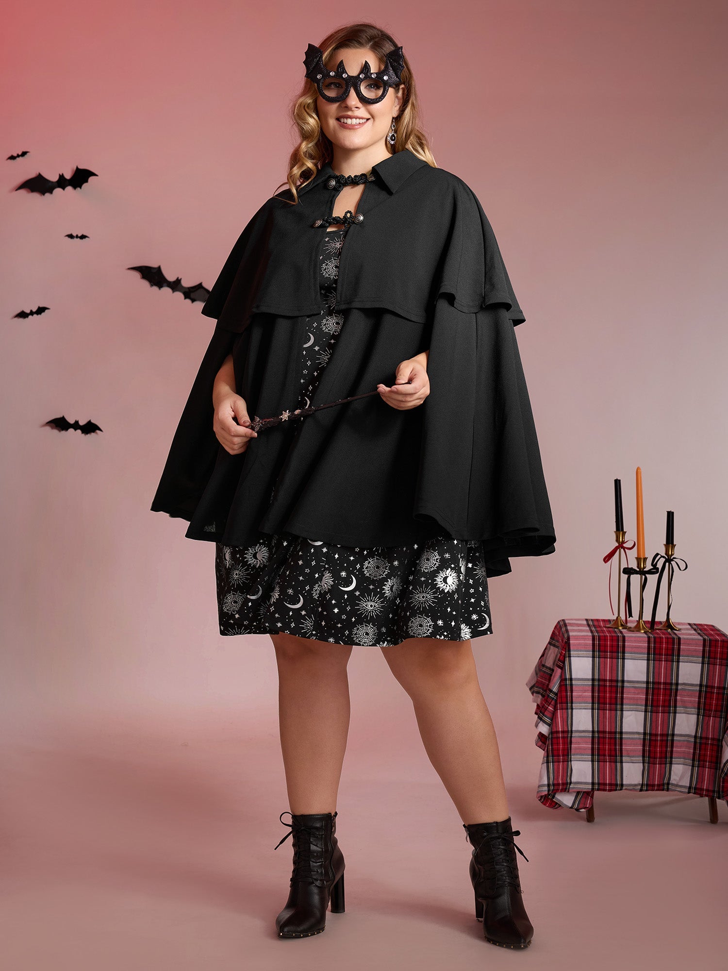 Halloween Gothic Stretchy Cloak Jacket