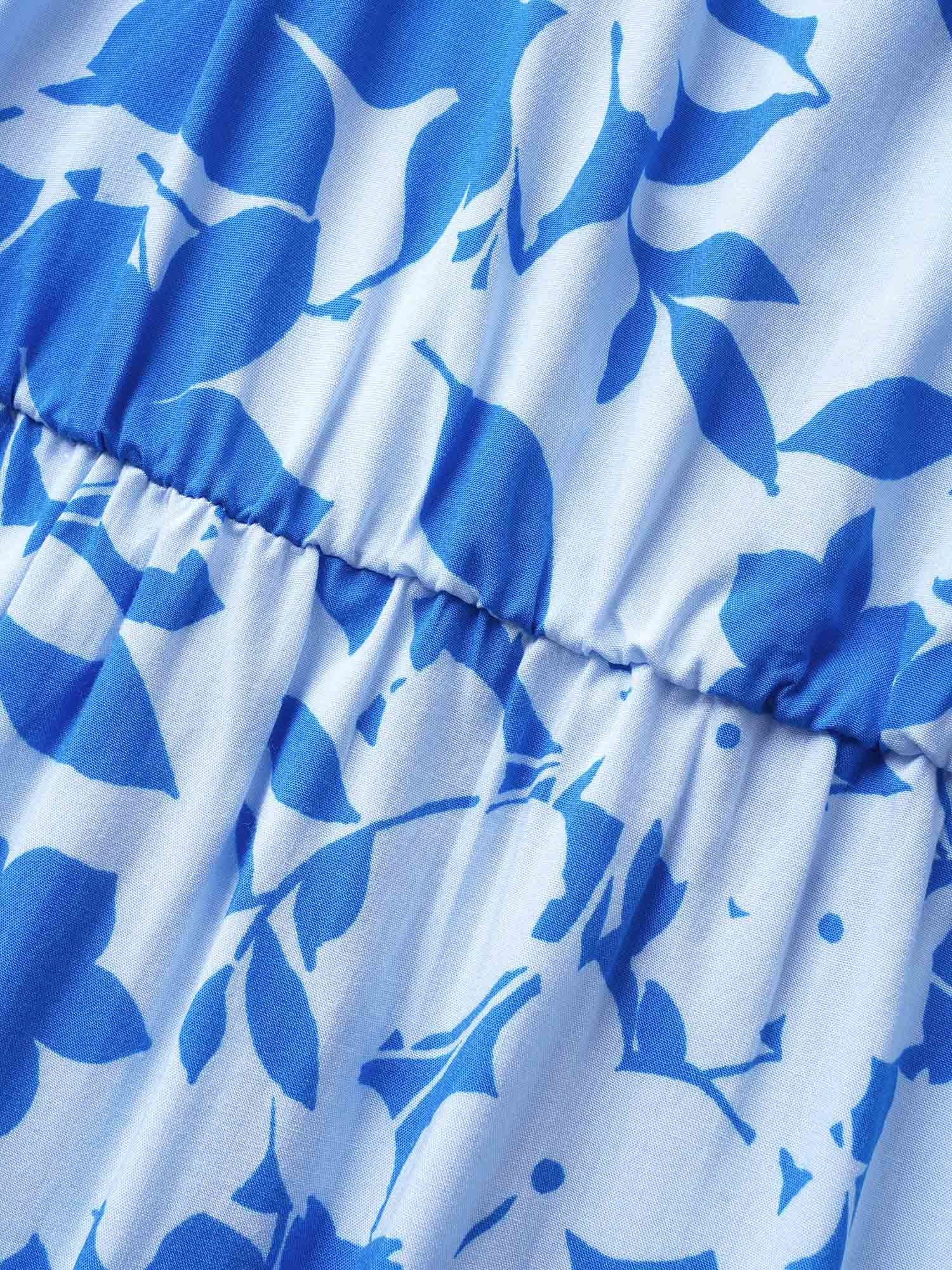 Silhouette Floral Print One Shoulder Belted Dress