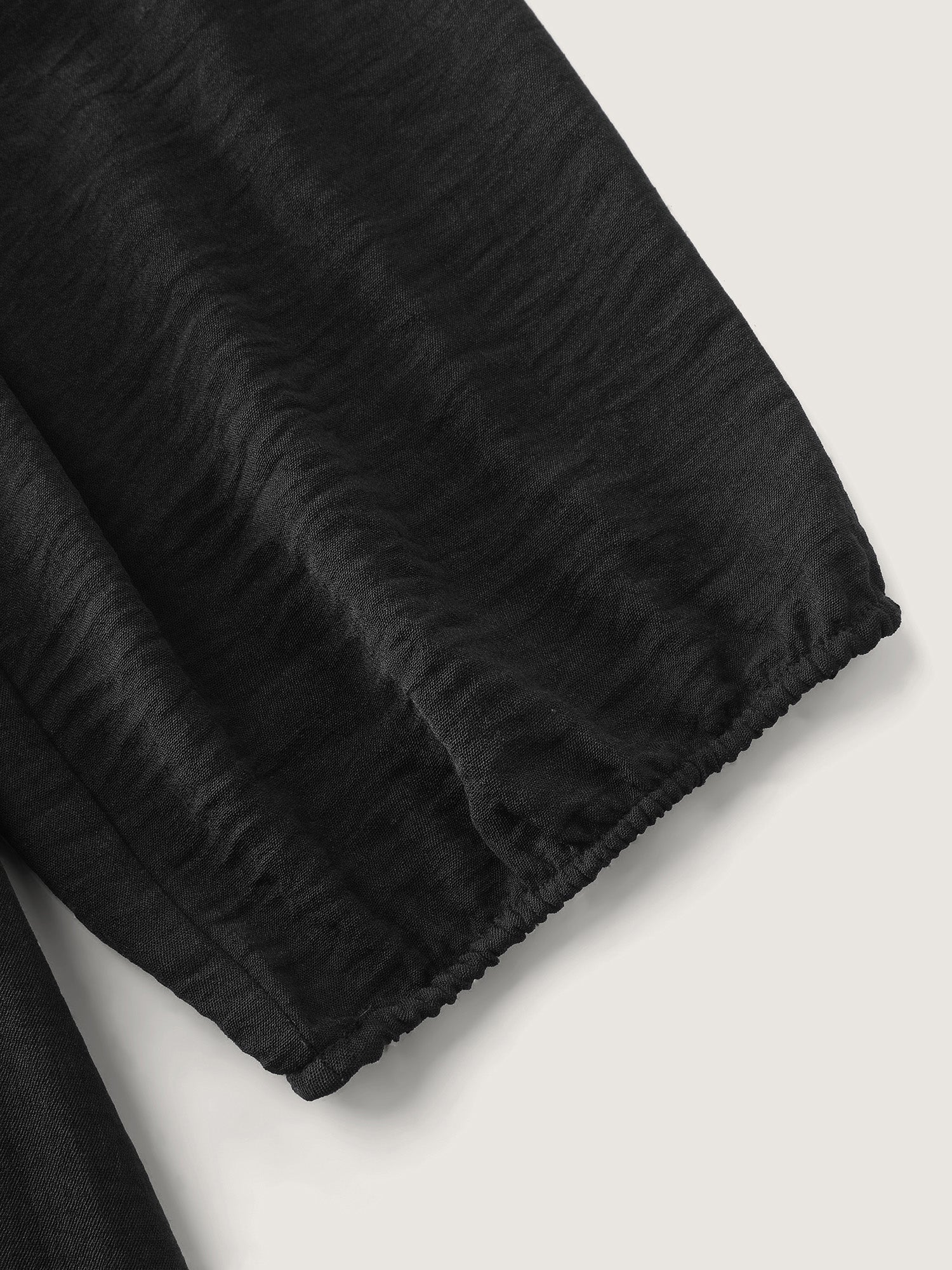 Shirred Waist V-Neck Contrast Midi Dress