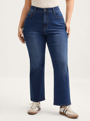 Classic Wash Stretchy Micro Flared Jeans