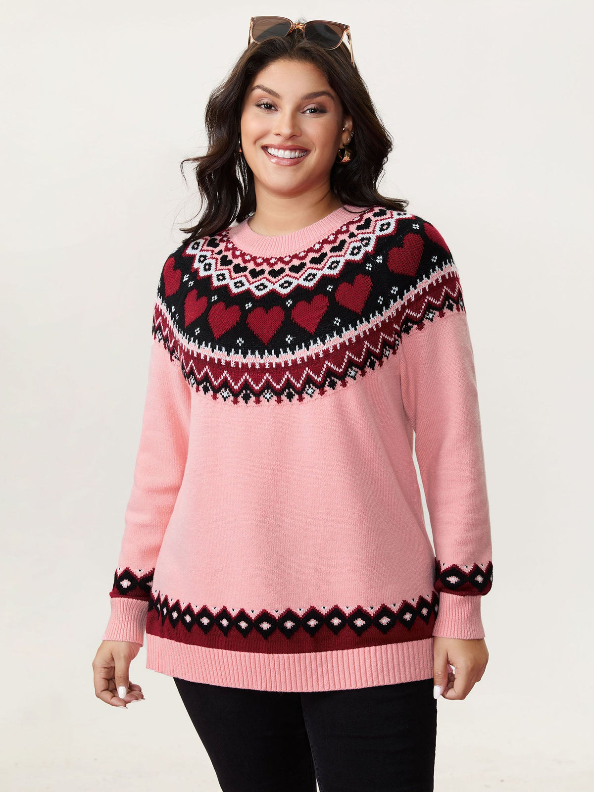 Fair-Isle Love Jacquard Pullover