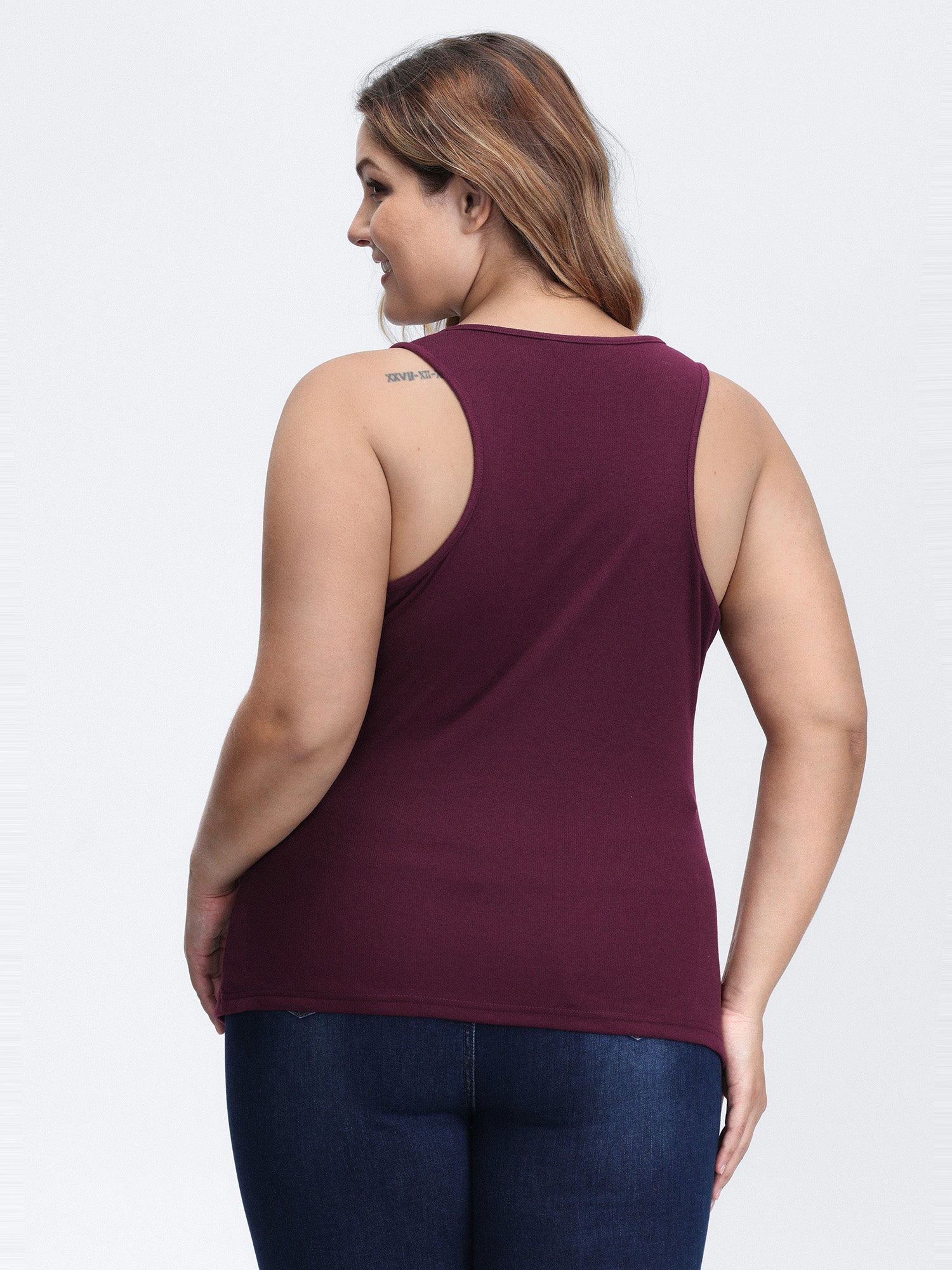Ruched Velvety Feel Stretchy Tank Top