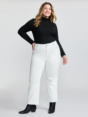 Stretchy Straight-Leg Jeans