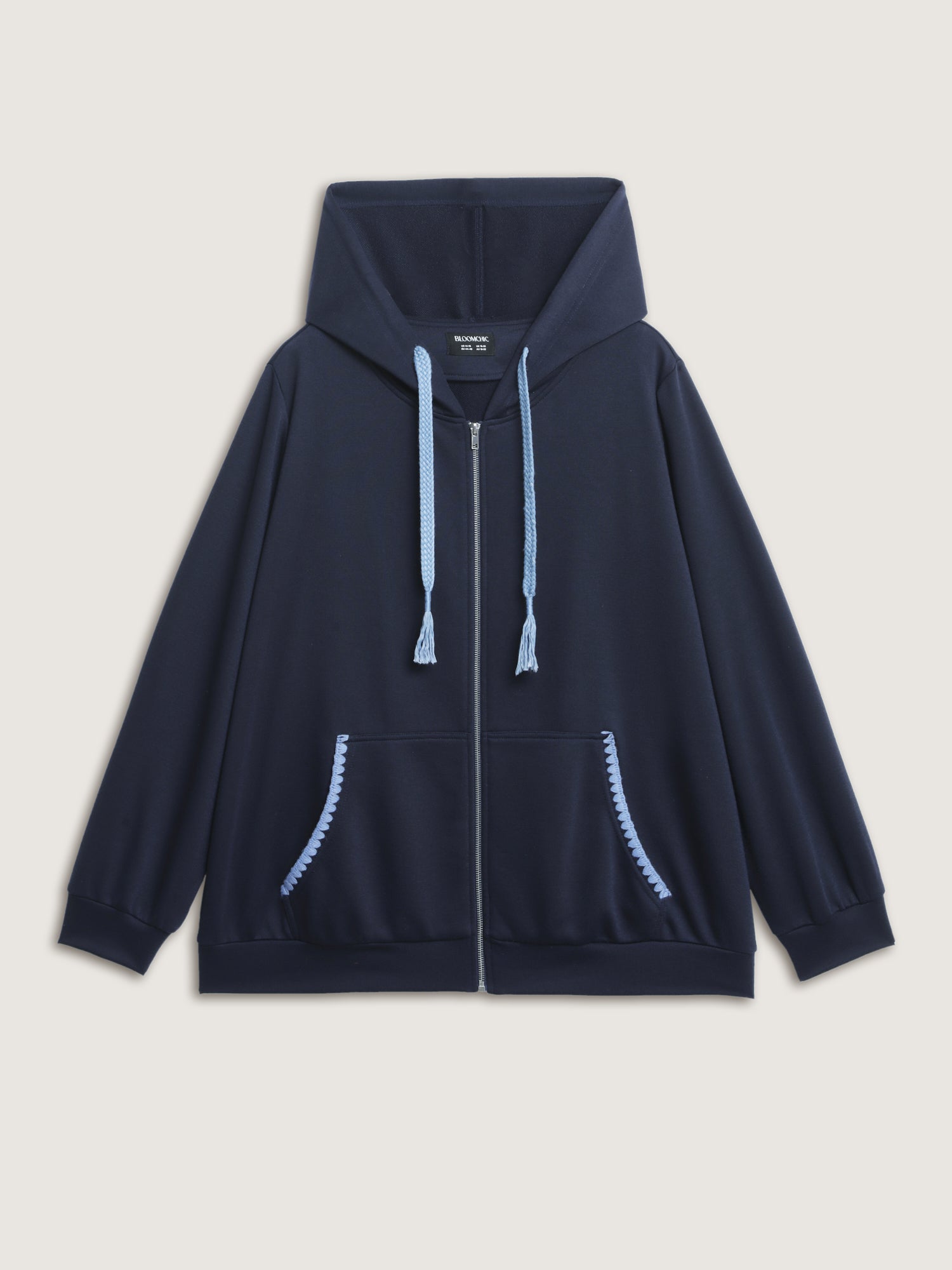 Stretchy Color Contrast Zipper Jacket