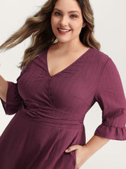 Wide Pleated Waist Backless Tie Jumpsuit