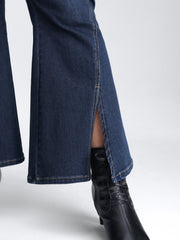 Slit Flared Hem Bootcut Jeans