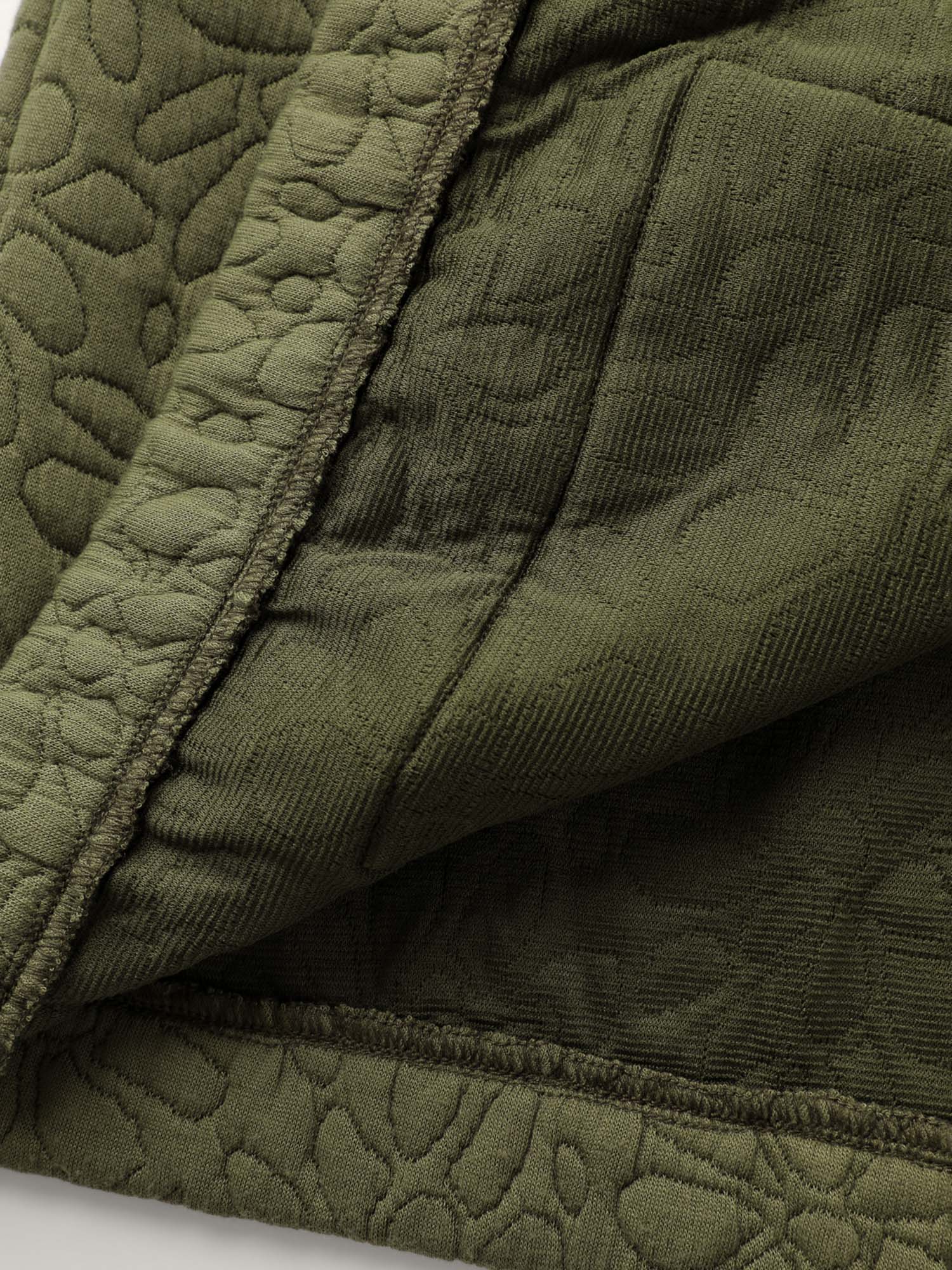 Floral Textured Zipper Front Jacket