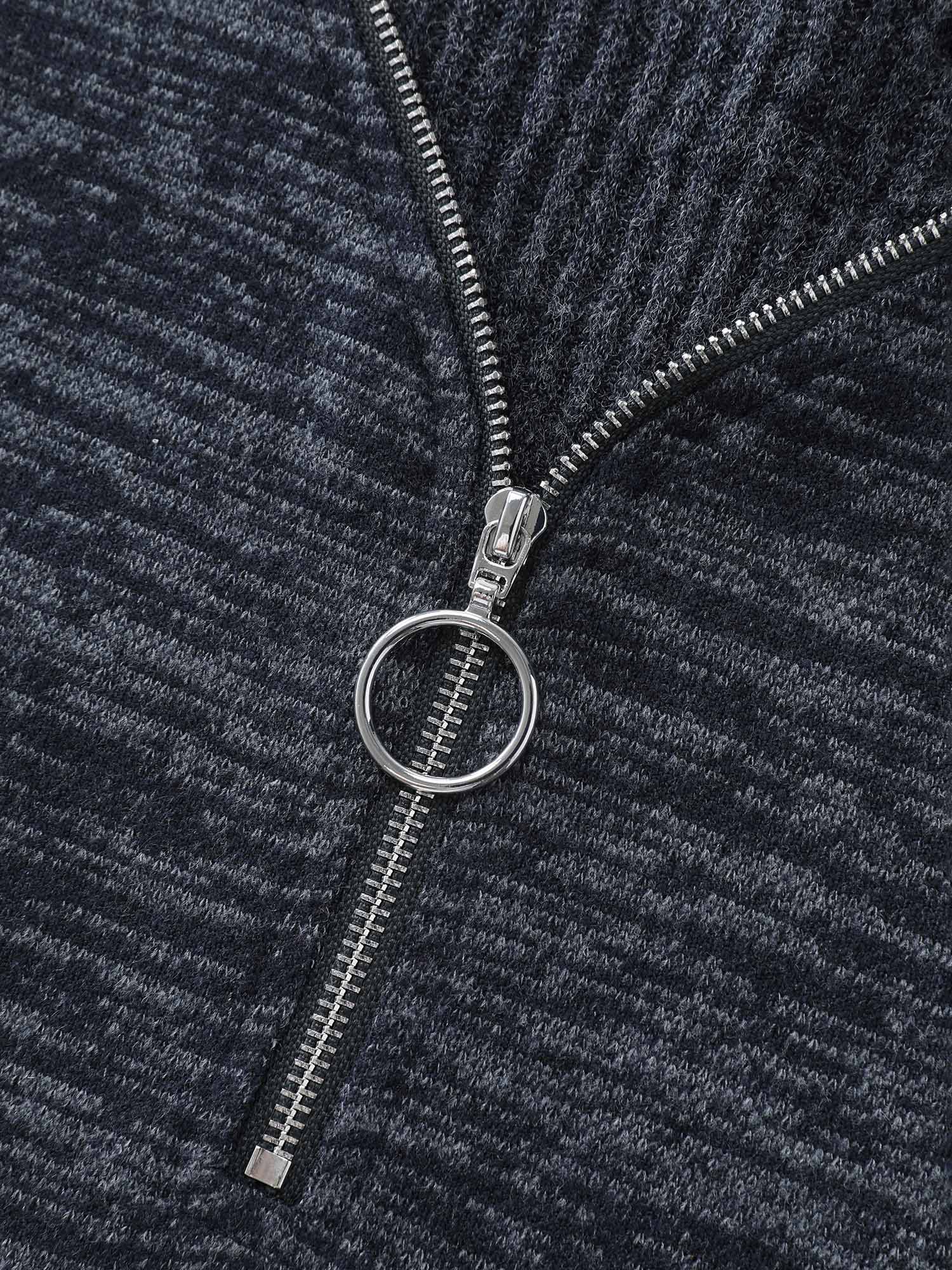 2-in-1 Heather Half-Zipper Hoodie