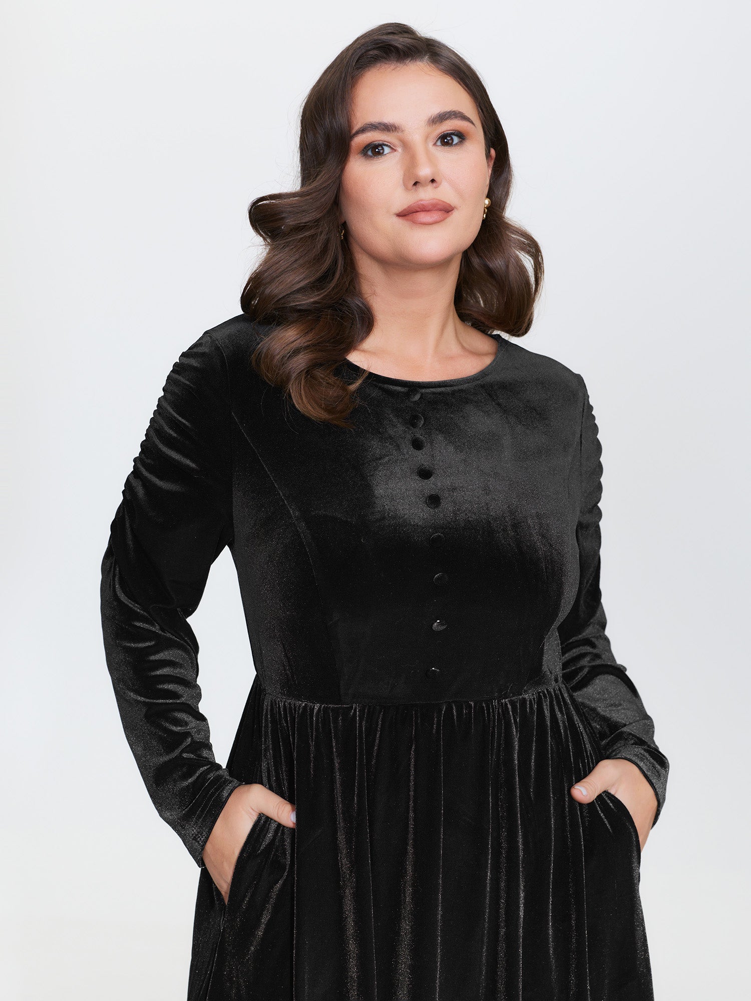 Sheer Lace Gathered Backless Midi Dress