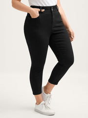 Stretchy Wide Waistband Skinny-Fit Jeans