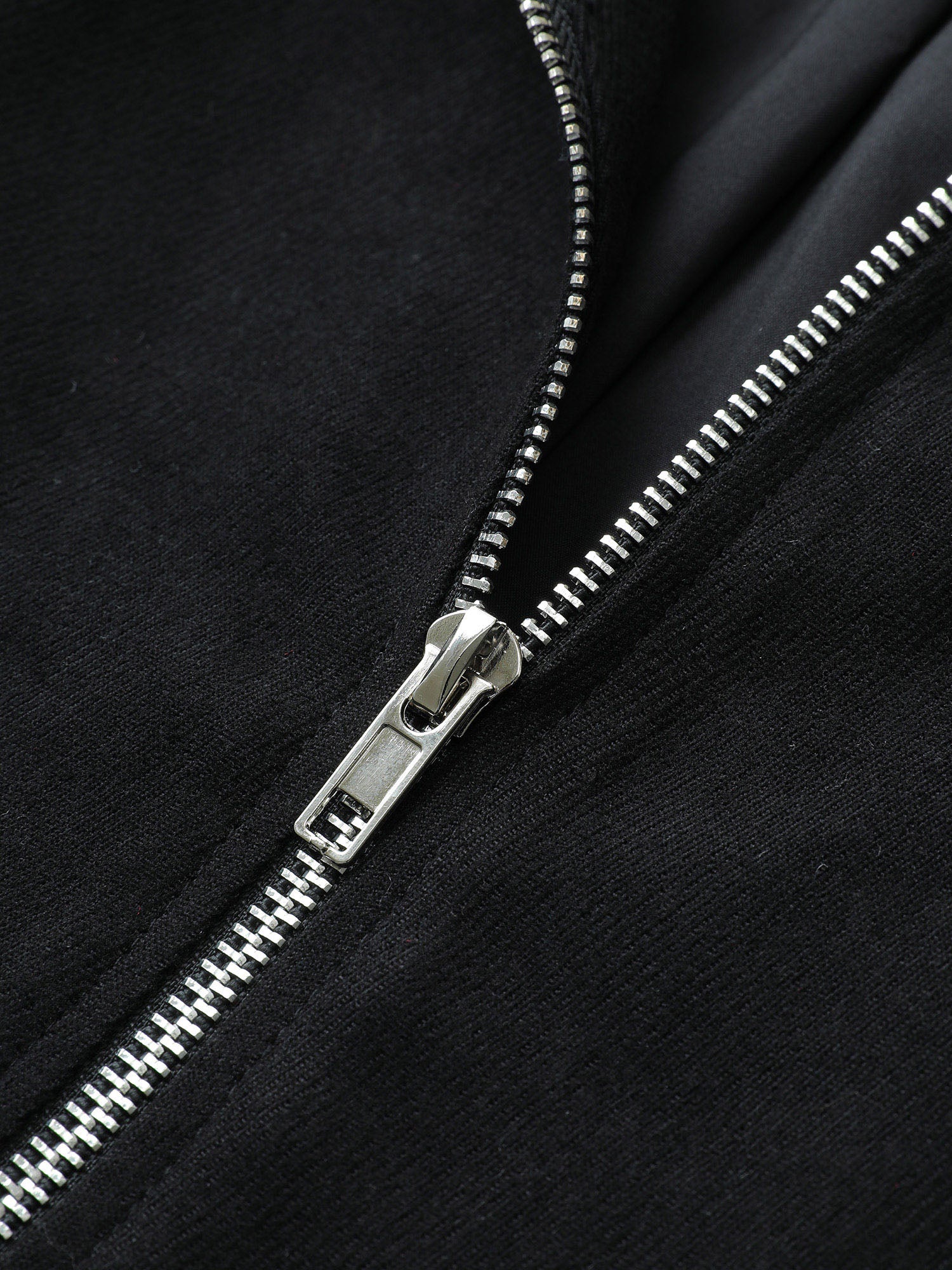 Geometric Drawstring Patchwork Hooded Jacket