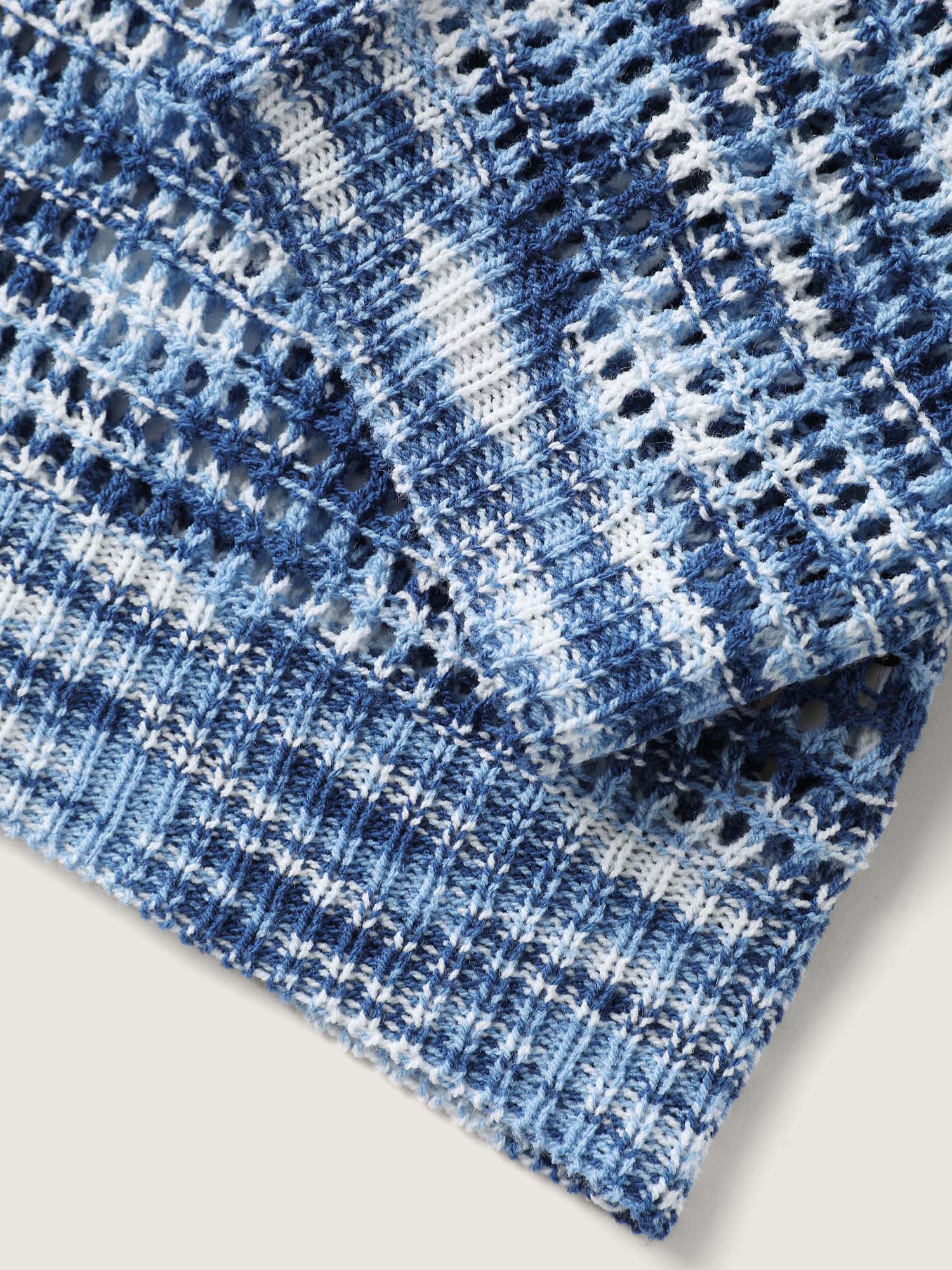 Abstract Textured Cut-Out Knit Cardigan