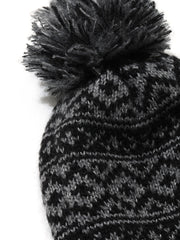 Geo Graphic Patchwork Fuzzy Hat