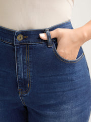 Classic Wash Stretchy Micro Flared Jeans