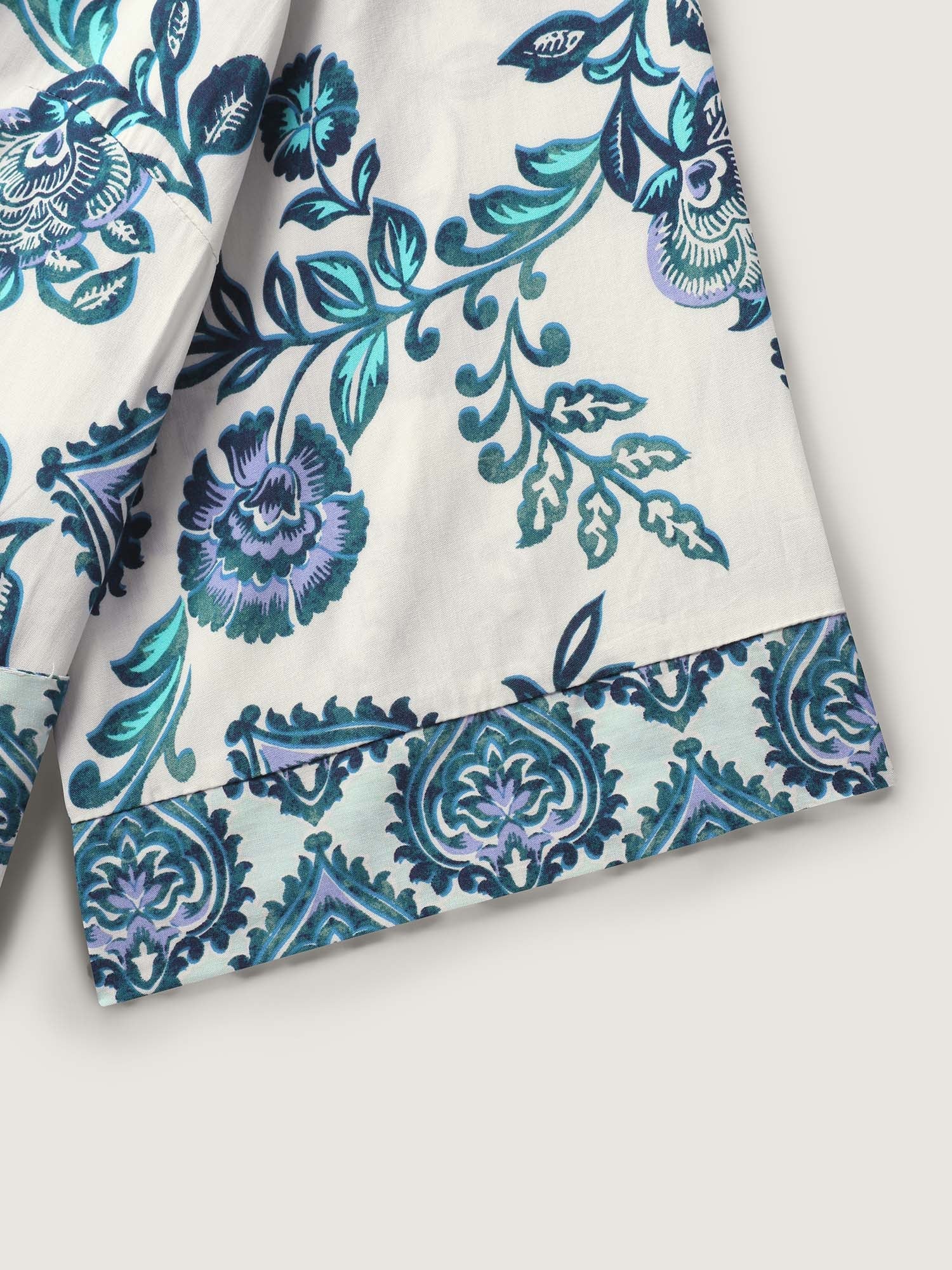 Floral Paradise Curvy Belted Kimono