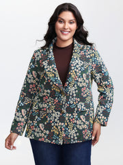 Yarn Dyed Jacquard Colorful Blazer