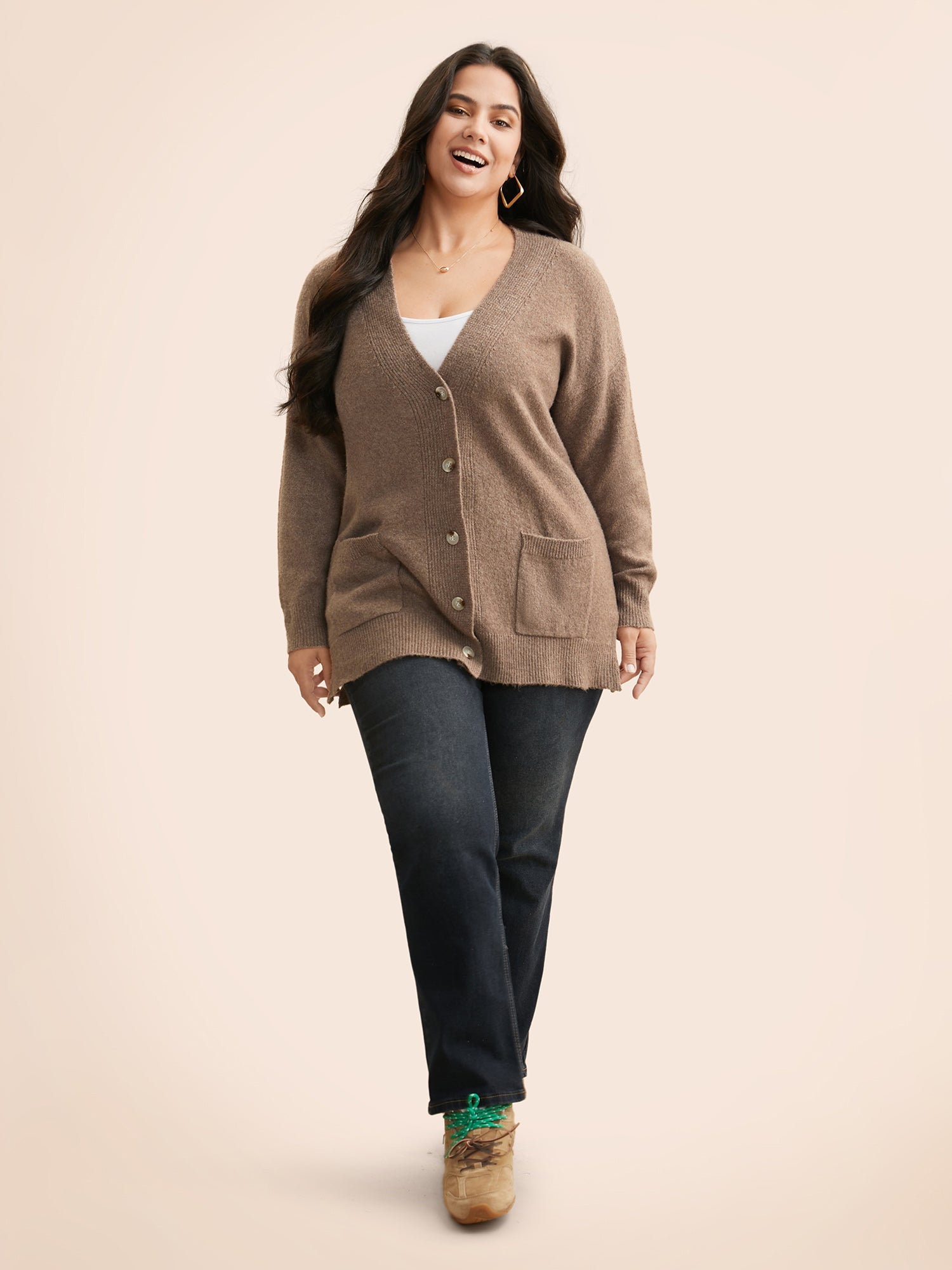 Airy Cozy V Neck Cardigan