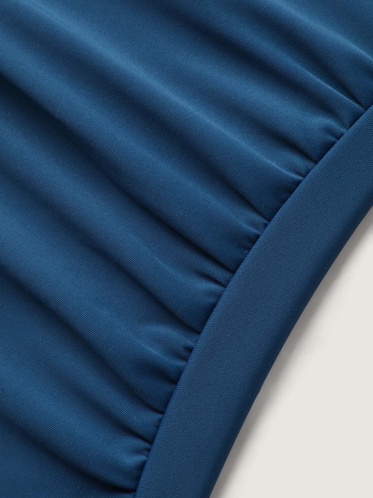 Ruched Solid One-Piece Swimsuit