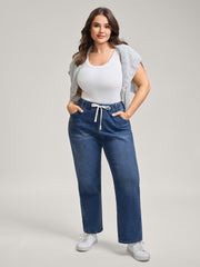 Classic Wash Stretchy Straight-Leg Jeans